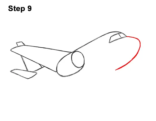 How to Draw Cartoon Airplane 9