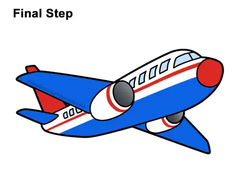 How to Draw Cartoon Airplane