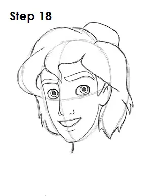 How to Draw Aladdin Step 18