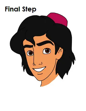 How to Draw Aladdin Completed Drawing