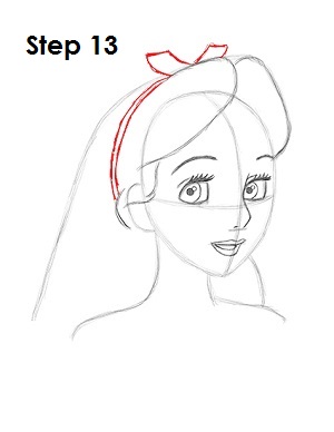 How to Draw Alice Step 13