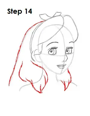 How to Draw Alice Step 14