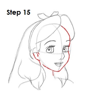 How to Draw Alice Step 15