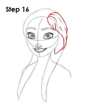 Draw Anna Frozen 16