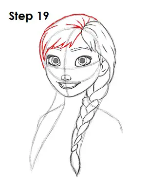 Draw Anna Frozen 19