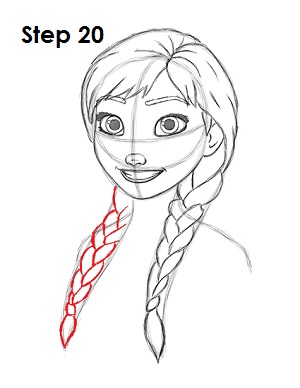 Draw Anna Frozen 20