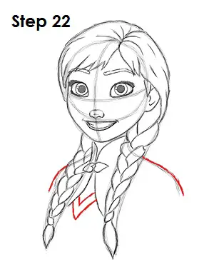 Draw Anna Frozen 22