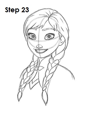 Draw Anna Frozen 23