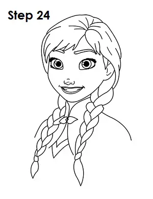 Draw Anna Frozen 24