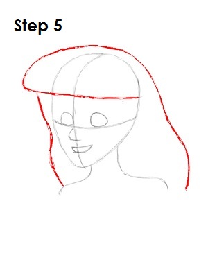 How to Draw Ariel Step 5