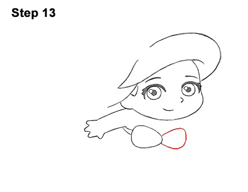 Draw Mini Chibi Little Mermaid Ariel 13