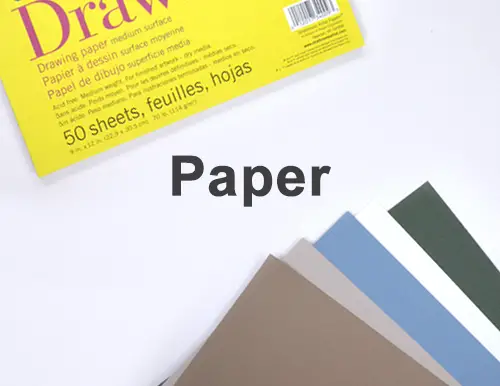 Art Drawing Materials Supplies List Paper Sketch Pads