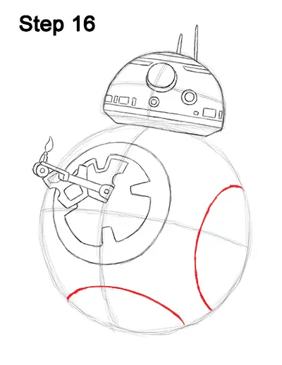 Draw BB-8 Force Awakens 16