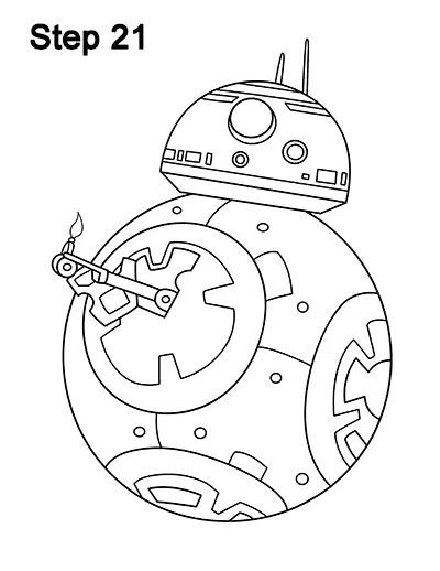 Draw BB-8 Force Awakens 21