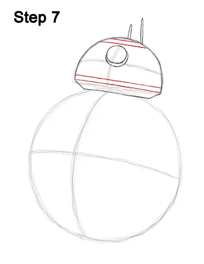 Draw BB-8 Force Awakens 7