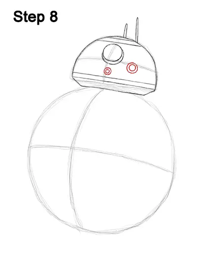 Draw BB-8 Force Awakens 8