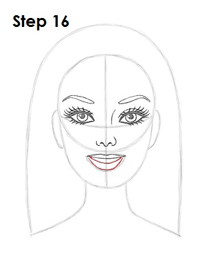 barbie face sketch