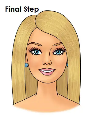 barbie hairstyle drawing