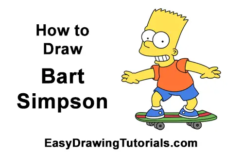 How To Draw Bart Simpson Full Body