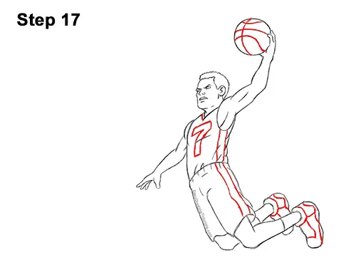 how to draw a basket ball