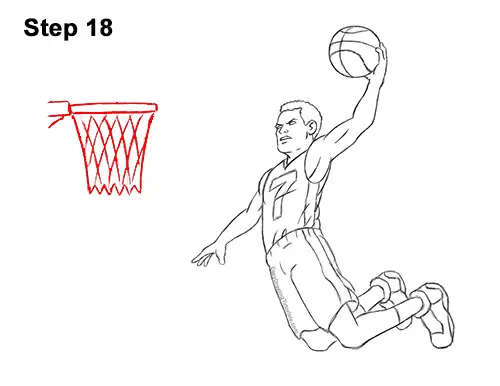 Basketball Player Dunking Ball in Sketch Style  Vectorjunky  Free  Vectors Icons Logos and More