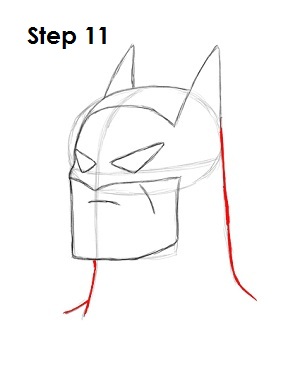 How to Draw Batman Step 11