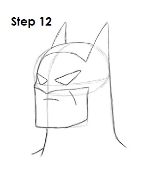 How to Draw Batman Step 12