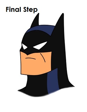 How to Draw Batman Completed Drawing