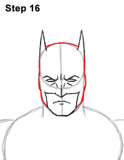 Draw Batman Full Body 16