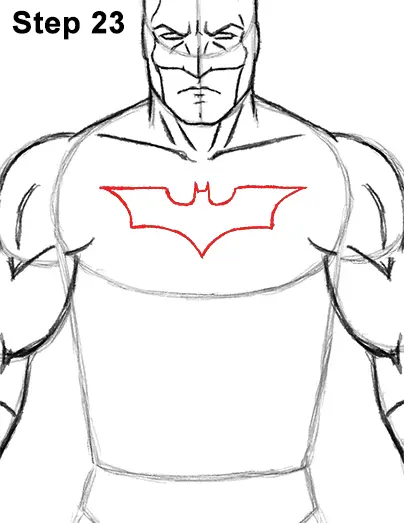 Draw Batman Full Body 23