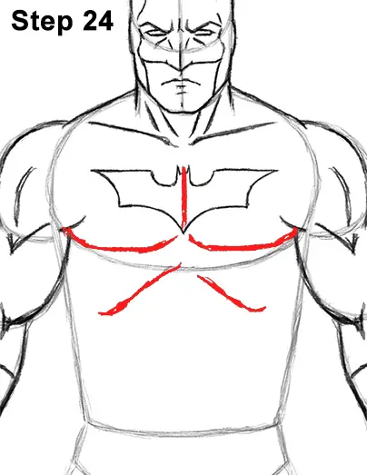 Draw Batman Full Body 24