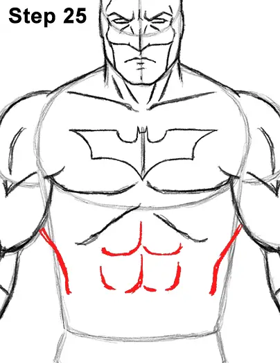 Draw Batman Full Body 25