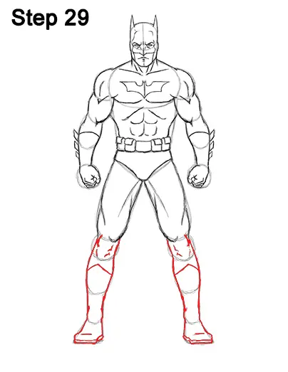 Draw Batman Full Body 29