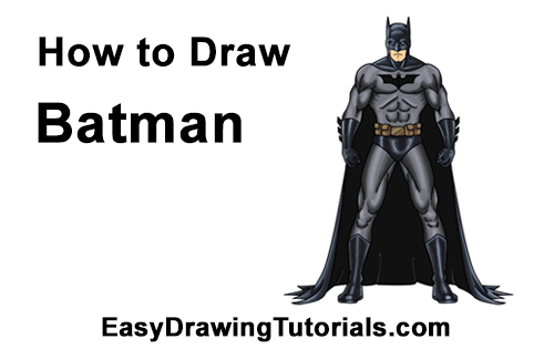 batman drawing color