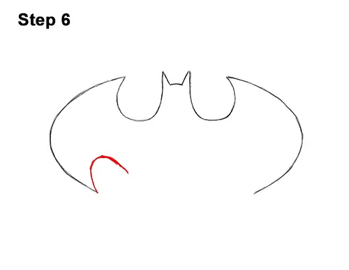 How to Draw the Batman Logo Symbol Icon Emblem 90s 6