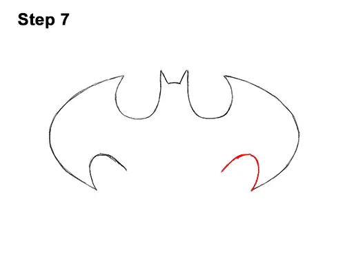 How to Draw the Batman Logo Symbol Icon Emblem 90s 7