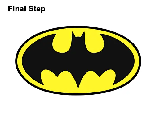 How to Draw the Batman Logo Symbol Icon Emblem 90s
