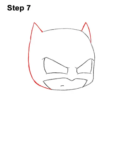 Draw Mini Chibi Little Batman 7