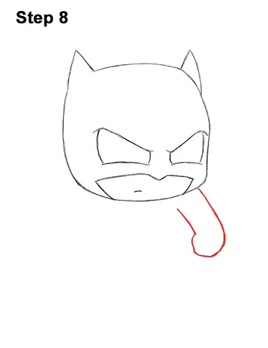 Draw Mini Chibi Little Batman 8