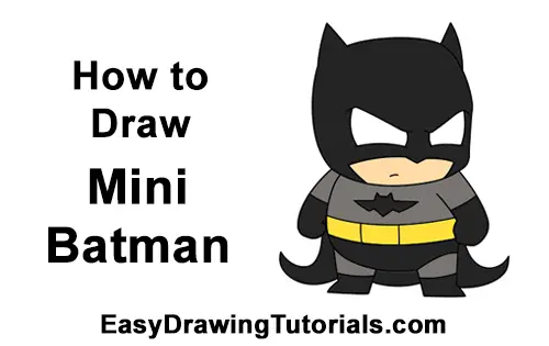 How to Draw Little Mini Chibi Batman