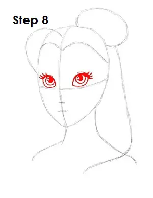 How to Draw Belle Step 8