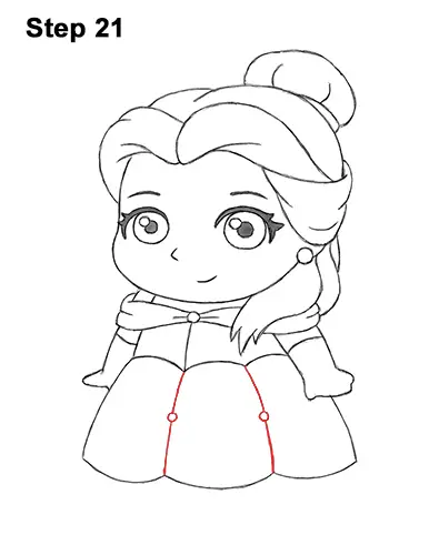 Draw Mini Chibi Cute Little Belle Beauty 21