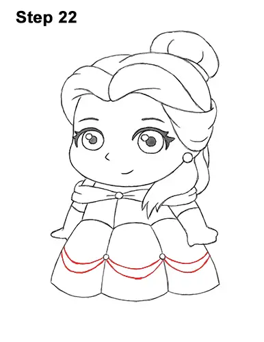 Draw Mini Chibi Cute Little Belle Beauty 22