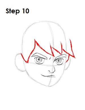 Draw Ben 10 Step 10