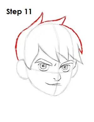 Draw Ben 10 Step 11