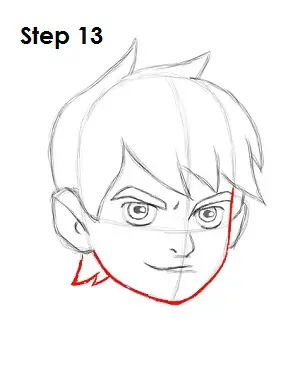 Draw Ben 10 Step 13