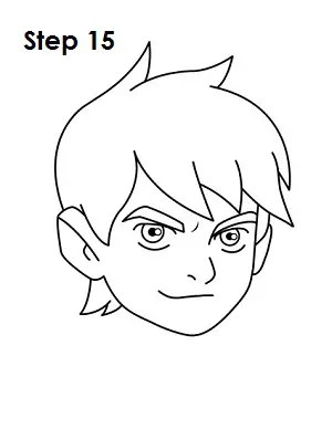 Draw Ben 10 Step 15