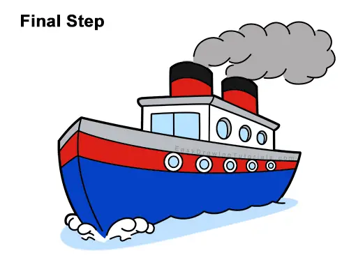 How To Draw A Boat Ship Video Step By Step Pictures