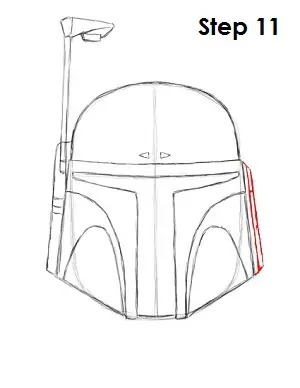 Draw Boba Fett Step 11