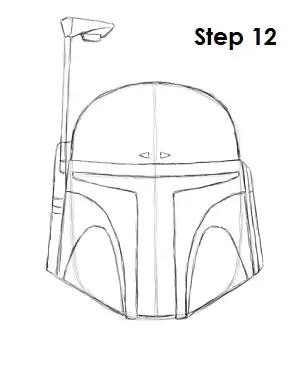 Draw Boba Fett Step 12